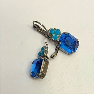 Mariana Vibrant Blue Crystal Earrings